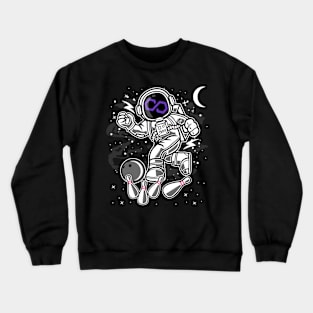Astronaut Bowling Polygon Matic Coin To The Moon Crypto Token Cryptocurrency Blockchain Wallet Birthday Gift For Men Women Kids Crewneck Sweatshirt